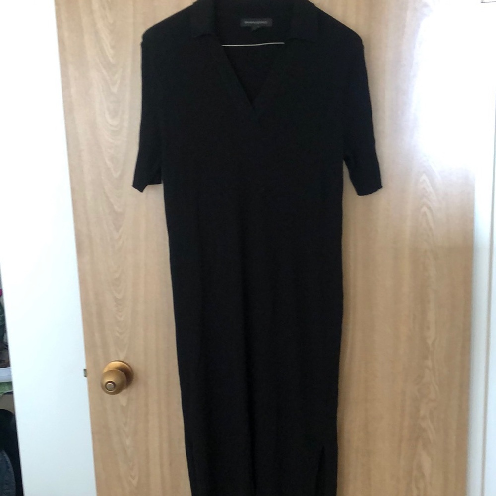 Banana Republic stretchy ribbed collared dress.